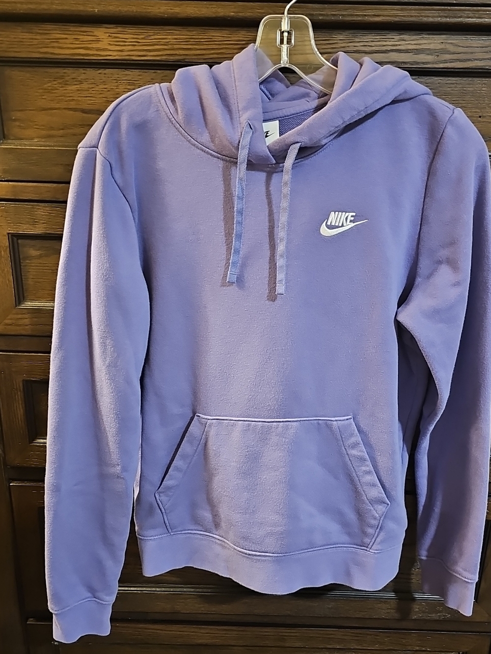Nike Purple Hoodie with White Swoosh